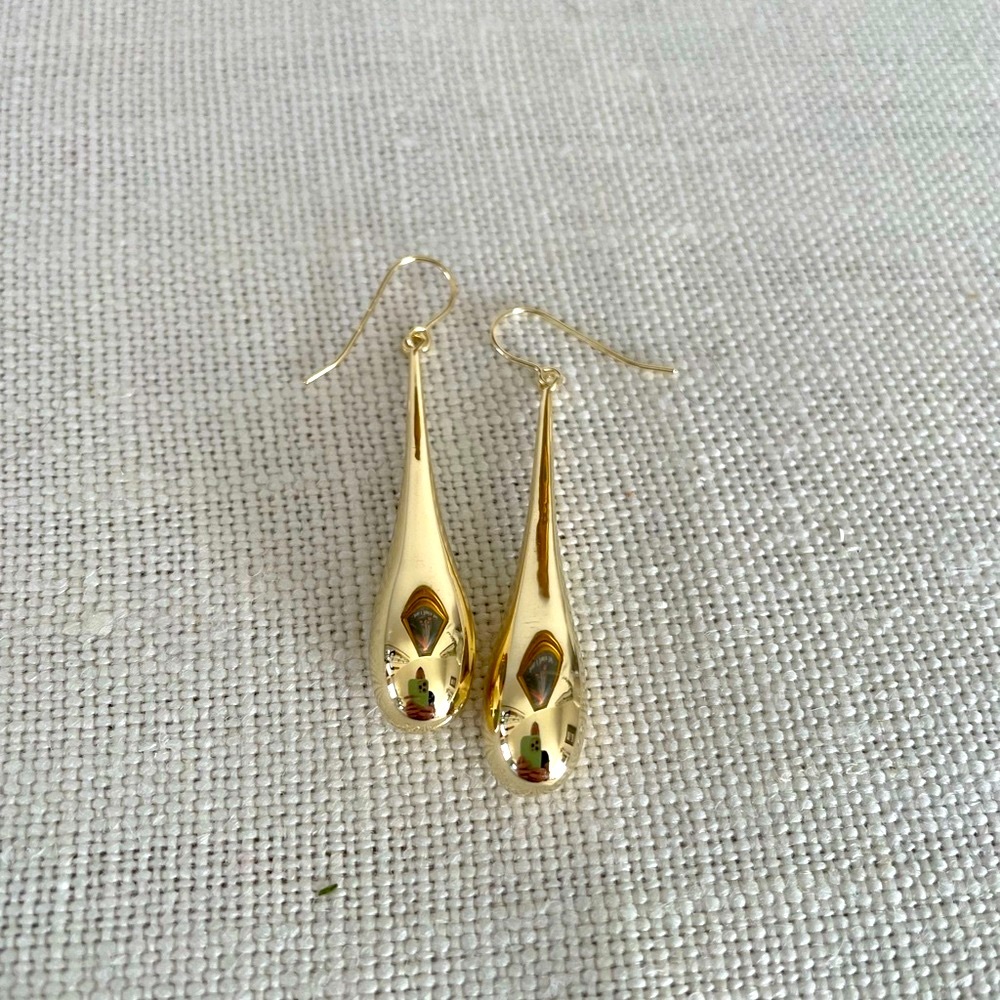 Gold Teardrop Earrings